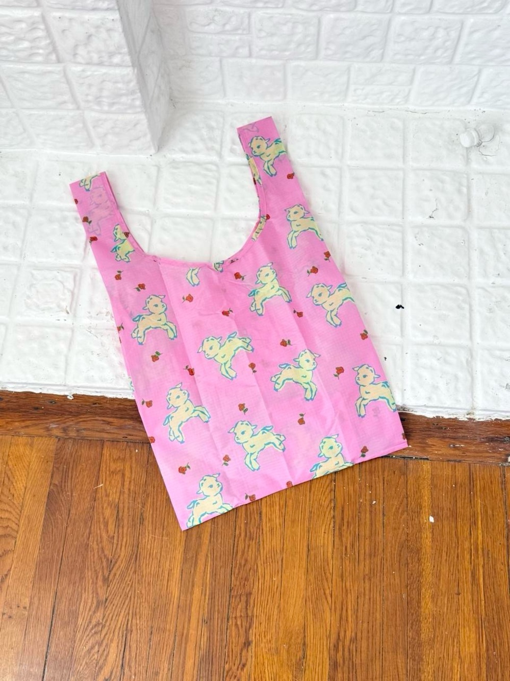 ⋆。°✩ lamb print fairycore baggu tote ⋆౨ৎ˚⟡